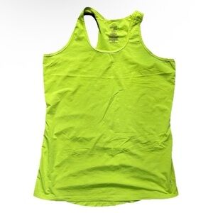 Women’s Danskin Now Yellow Racerback Tank Top Size Large (12/14)